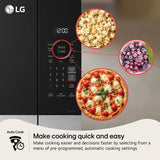 LG MVEM1825Z 30 in. 1.8 cu. ft. 1000W Smart Over-the-Range Microwave with 300 CFM & Sensor Cooking - PrintProof Black Stainless Steel
