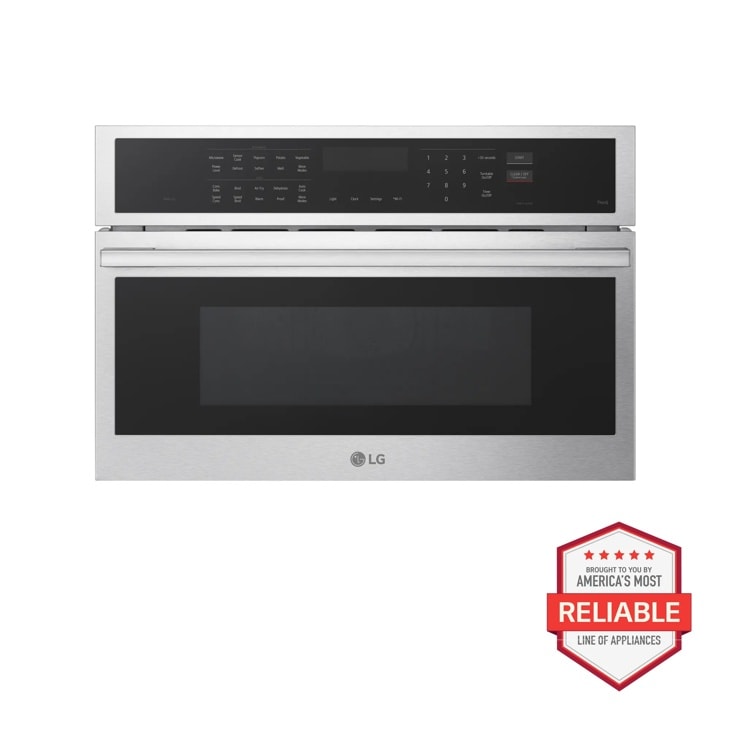 LG MZBZ1727X Built-In Microwave Speed Oven front view