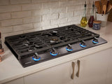 36" Chef Collection Gas Cooktop with 22K BTU Dual Power Burner - (NA36N9755TMAA)
