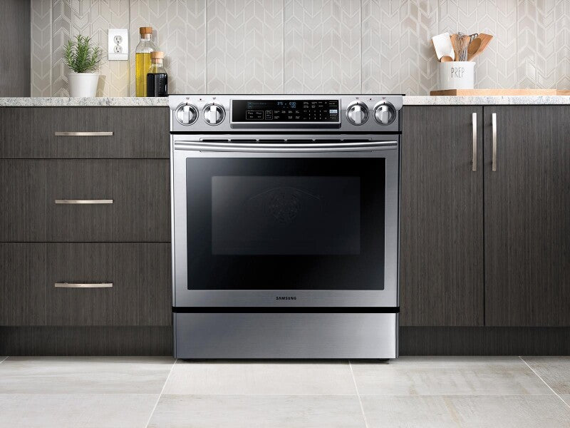 5.8 cu. ft. Slide-in Electric Range with Dual Convection - (NE58F9500SS)