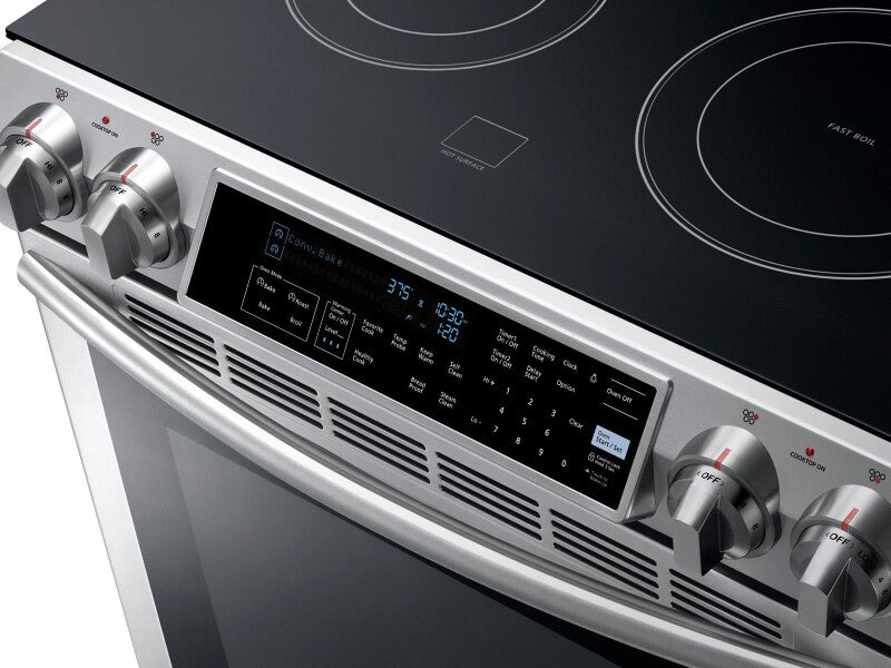 5.8 cu. ft. Slide-in Electric Range with Dual Convection - (NE58F9500SS)