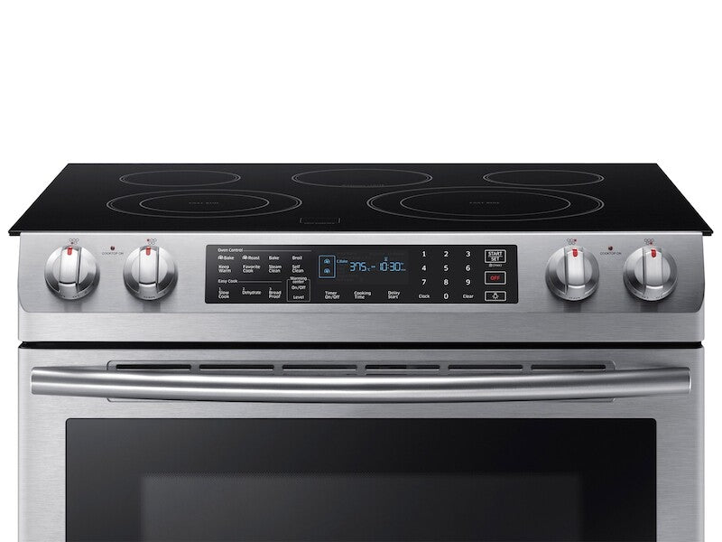 5.8 cu. ft. Slide-in Electric Range in Stainless Steel - (NE58K9430SS) - SAMSUNG