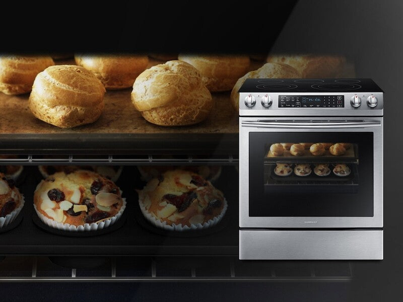 5.8 cu. ft. Slide-in Electric Range in Stainless Steel - (NE58K9430SS) - SAMSUNG