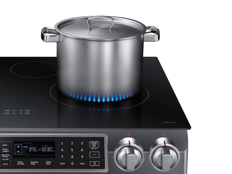 5.8 cu ft. Smart Slide-in Induction Range with Virtual Flame™ - (NE58K9560WSAA)