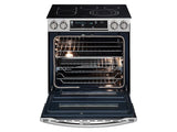 5.8 cu. ft. Slide-In Electric Range with Flex Duo(TM) & Dual Door in Stainless Steel - (NE58K9850WS) - SAMSUNG