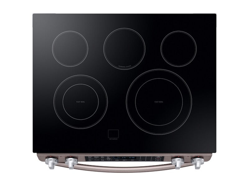 5.8 cu. ft. Slide-In Electric Range in Black Stainless Steel - (NE58R9431SG) - SAMSUNG