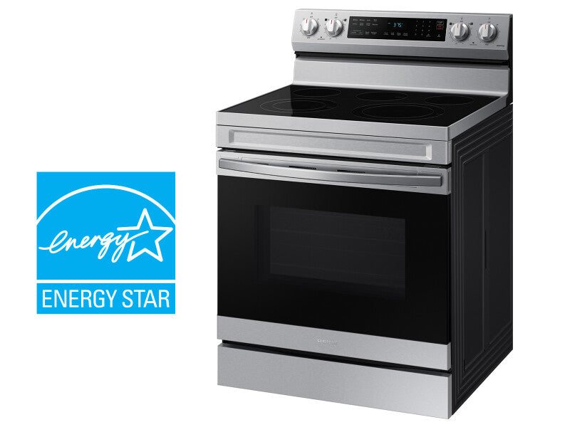 6.3 cu. ft. Smart Freestanding ENERGY STAR® Certified Electric Range with Air Fry in Stainless Steel - (NE63D6511SRAA) - SAMSUNG