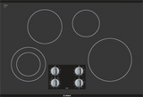 500 Series, 30" KNOB CNT, 4 ELEMENT, ELEC. C-TOP BLACK - (NEM5066UC) - BOSCH