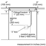 500 Series, 30" KNOB CNT, 4 ELEMENT, ELEC. C-TOP BLACK - (NEM5066UC) - BOSCH
