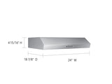 24" Under Cabinet Range Hood in Stainless Steel - (NK24T4000USAA)