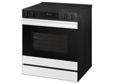 Bespoke 6.3 cu. ft. Smart Slide-In Electric Range with Air Fry & Precision Knobs in White Glass - (NSE6DB830012AA)