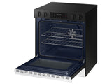Bespoke 6.3 cu. ft. Smart Slide-In Electric Range with Air Fry & Precision Knobs in White Glass - (NSE6DB830012AA)