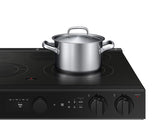 Bespoke 6.3 cu. ft. Smart Slide-In Electric Range with Air Sous Vide & Air Fry in White Glass - (NSE6DB850012AA)