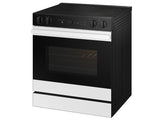 Bespoke 6.3 cu. ft. Smart Slide-In Electric Range with Air Sous Vide & Air Fry in White Glass - (NSE6DB850012AA)