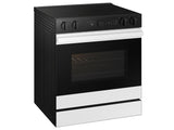 Bespoke 6.3 cu. ft. Smart Slide-In Electric Range with Air Sous Vide & Air Fry in White Glass - (NSE6DB850012AA)
