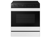 Bespoke 6.3 cu. ft. Smart Slide-In ENERGY STAR® Certified Electric Range with Air Fry in White Glass - (NSE6DB850212AA)
