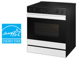 Bespoke 6.3 cu. ft. Smart Slide-In ENERGY STAR® Certified Electric Range with Air Fry in White Glass - (NSE6DB850212AA)