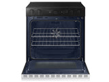 Bespoke 6.3 cu. ft. Smart Slide-In ENERGY STAR® Certified Electric Range with Air Fry in White Glass - (NSE6DB850212AA)