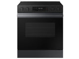 Bespoke 6.3 cu. ft. Smart Slide-In Electric Range with Precision Knobs in Matte Black Steel - (NSE6DG8100MTAA)