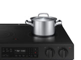 Bespoke 6.3 cu. ft. Smart Slide-In Electric Range with Precision Knobs in Matte Black Steel - (NSE6DG8100MTAA)
