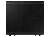 Bespoke 6.3 cu. ft. Smart Slide-In Electric Range with Precision Knobs in Matte Black Steel - (NSE6DG8100MTAA)