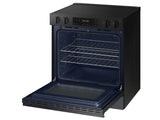 Bespoke 6.3 cu. ft. Smart Slide-In Electric Range with Precision Knobs in Matte Black Steel - (NSE6DG8100MTAA)