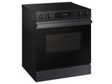 Bespoke 6.3 cu. ft. Smart Slide-In Electric Range with Precision Knobs in Matte Black Steel - (NSE6DG8100MTAA)