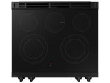 Bespoke 6.3 cu. ft. Smart Slide-In Electric Range with Precision Knobs in Stainless Steel - (NSE6DG8100SRAA)