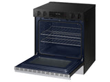Bespoke 6.3 cu. ft. Smart Slide-In Electric Range with Precision Knobs in Stainless Steel - (NSE6DG8100SRAA)