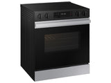 Bespoke 6.3 cu. ft. Smart Slide-In Electric Range with Precision Knobs in Stainless Steel - (NSE6DG8100SRAA)