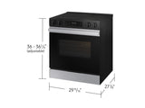 Bespoke 6.3 cu. ft. Smart Slide-In Electric Range with Air Fry & Precision Knobs in Stainless Steel - (NSE6DG8300SRAA)