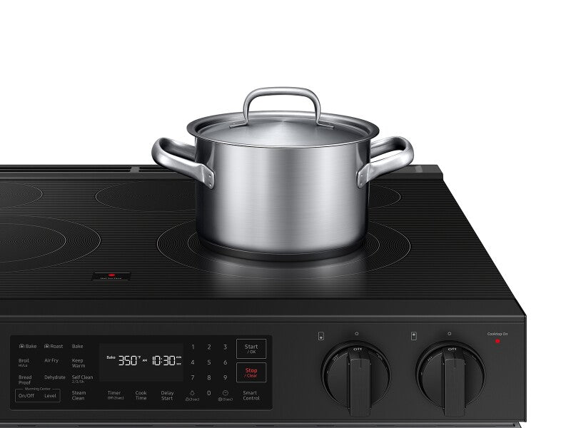 Bespoke 6.3 cu. ft. Smart Slide-In Electric Range with Air Fry & Precision Knobs in Stainless Steel - (NSE6DG8300SRAA)