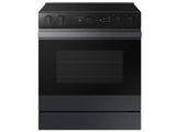 Bespoke 6.3 cu. ft. Smart Slide-In Electric Range with Air Sous Vide & Air Fry in Matte Black Steel - (NSE6DG8500MTAA)