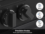 Bespoke 6.3 cu. ft. Smart Slide-In Electric Range with Air Sous Vide & Air Fry in Matte Black Steel - (NSE6DG8500MTAA)