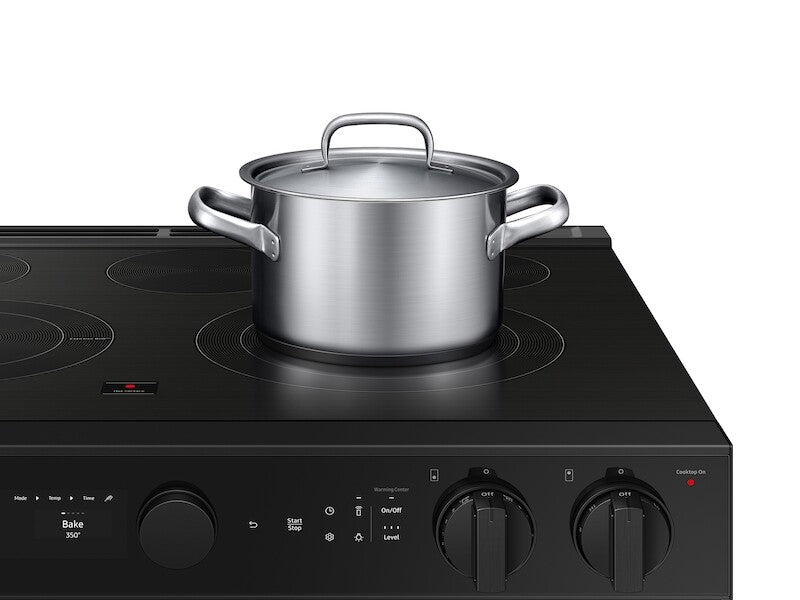 Bespoke 6.3 cu. ft. Smart Slide-In Electric Range with Air Sous Vide & Air Fry in Matte Black Steel - (NSE6DG8500MTAA)
