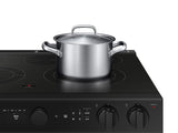 Bespoke 6.3 cu. ft. Smart Slide-In Electric Range with Air Sous Vide & Air Fry in Matte Black Steel - (NSE6DG8500MTAA)