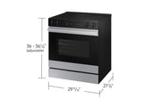 Bespoke 6.3 cu. ft. Smart Slide-In Electric Range with Air Sous Vide & Air Fry in Stainless Steel - (NSE6DG8500SRAA)