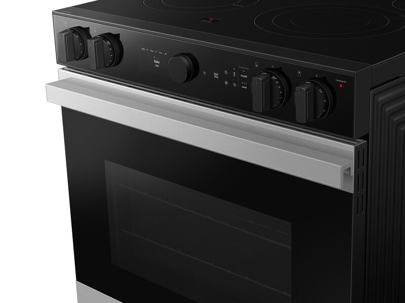 Bespoke 6.3 cu. ft. Smart Slide-In Electric Range with Air Sous Vide & Air Fry in Stainless Steel - (NSE6DG8500SRAA)