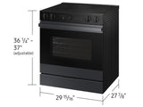 Bespoke 6.3 cu. ft. Smart Slide-In ENERGY STAR® Certified Electric Range with Air Fry in Matte Black Steel - (NSE6DG8502MTAA)