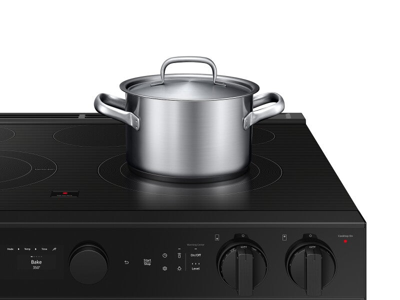 Bespoke 6.3 cu. ft. Smart Slide-In ENERGY STAR® Certified Electric Range with Air Fry in Matte Black Steel - (NSE6DG8502MTAA)