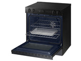 Bespoke 6.3 cu. ft. Smart Slide-In ENERGY STAR® Certified Electric Range with Air Fry in Matte Black Steel - (NSE6DG8502MTAA)