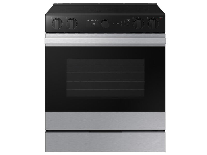 Bespoke 6.3 cu. ft. Smart Slide-In ENERGY STAR® Certified Electric Range with Air Fry in Stainless Steel - (NSE6DG8502SRAA)