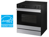 Bespoke 6.3 cu. ft. Smart Slide-In ENERGY STAR® Certified Electric Range with Air Fry in Stainless Steel - (NSE6DG8502SRAA)