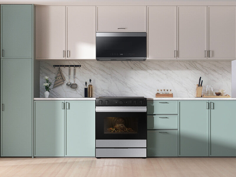 Bespoke 6.3 cu. ft. Smart Slide-In ENERGY STAR® Certified Electric Range with Air Fry in Stainless Steel - (NSE6DG8502SRAA)