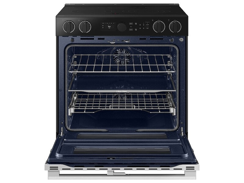 Bespoke Smart Slide-In Electric Range 6.3 cu. ft. with Flex Duo™ & Illuminated Precision Knobs in Stainless Steel - (NSE6DG8550SRAA)
