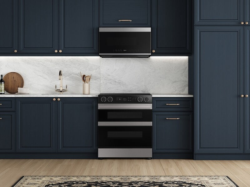 Bespoke Smart Slide-In Electric Range 6.3 cu. ft. with Flex Duo™ & Illuminated Precision Knobs in Stainless Steel - (NSE6DG8550SRAA)