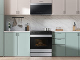 Bespoke 6.3 cu. ft. Smart Slide-In Electric Range with Smart Oven Camera & Illuminated Precision Knobs in Stainless Steel - (NSE6DG8700SRAA)