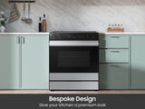 Bespoke 6.3 cu. ft. Smart Slide-In Electric Range with Smart Oven Camera & Illuminated Precision Knobs in Stainless Steel - (NSE6DG8700SRAA)