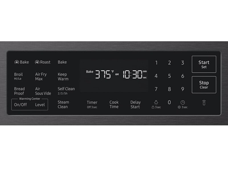 Bespoke Smart Slide-in Electric Range Pro Style Design | Air Fry Max True Convection - (NSE80H63SEAA) -