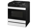 Bespoke 6.0 cu. ft. Smart Slide-In Gas Range with Air Fry & Precision Knobs in White Glass - (NSG6DB830012AA)